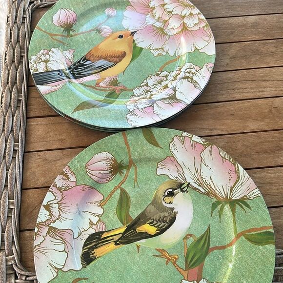 Hobby Lobby 6 Sweet Bird Charger Plates 13” - Picture 5 of 5